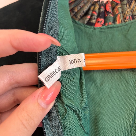 Vintage 80s 90s Yves Saint Laurent YSL Velvet Holiday Junior Girls Dress Size 7 - Picture 10 of 15